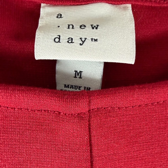 ♥️ Women's Knit Maxi Dress - A New Day Size Medium Color Red - Picture 5 of 9